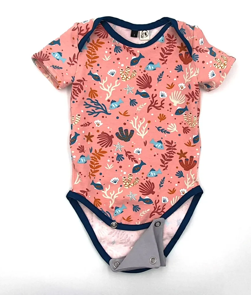 Body manches courtes FONDS MARINS