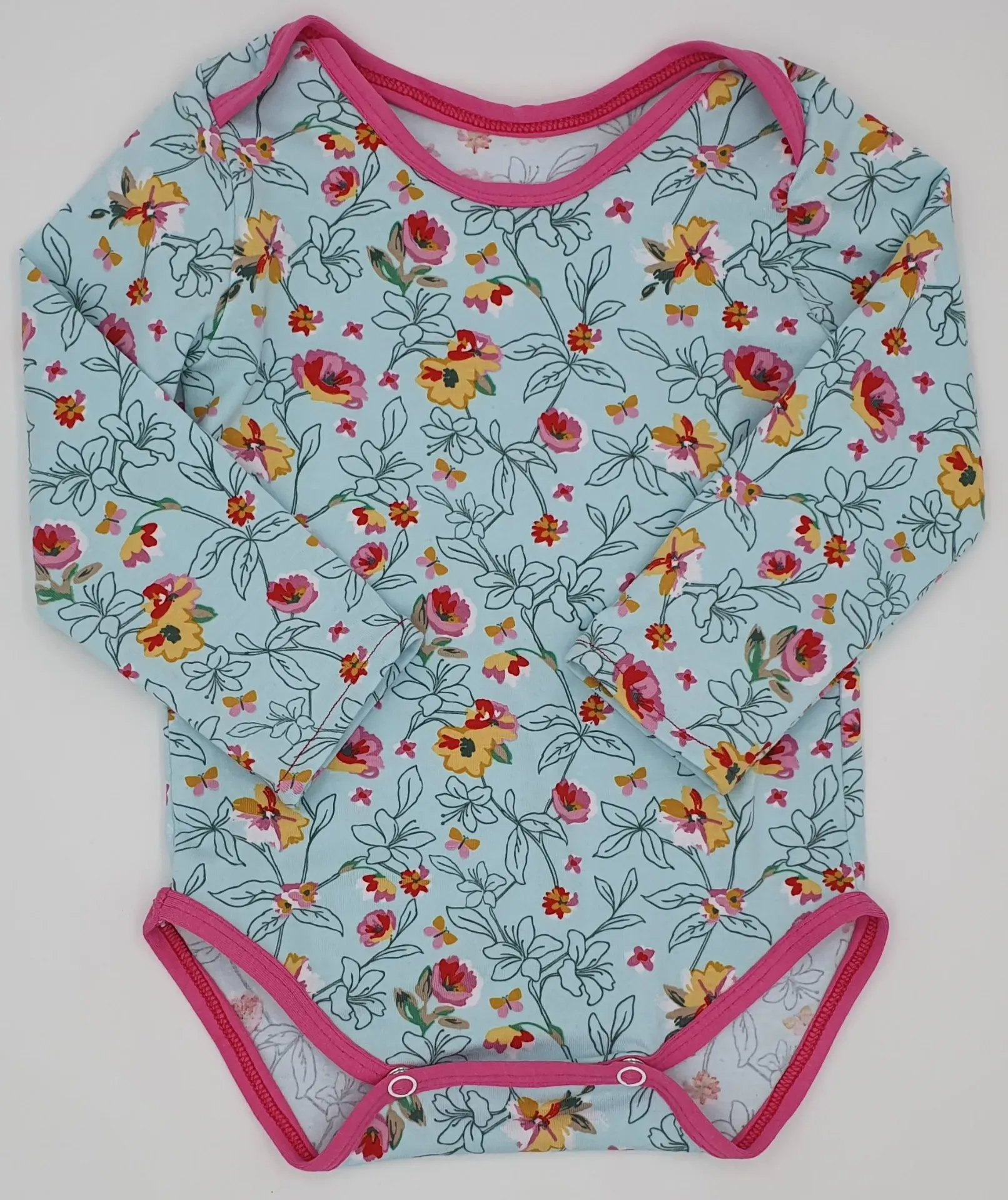 Body manches longues FLOWER POWER (T1 (3-9M), Body sans l'extension)