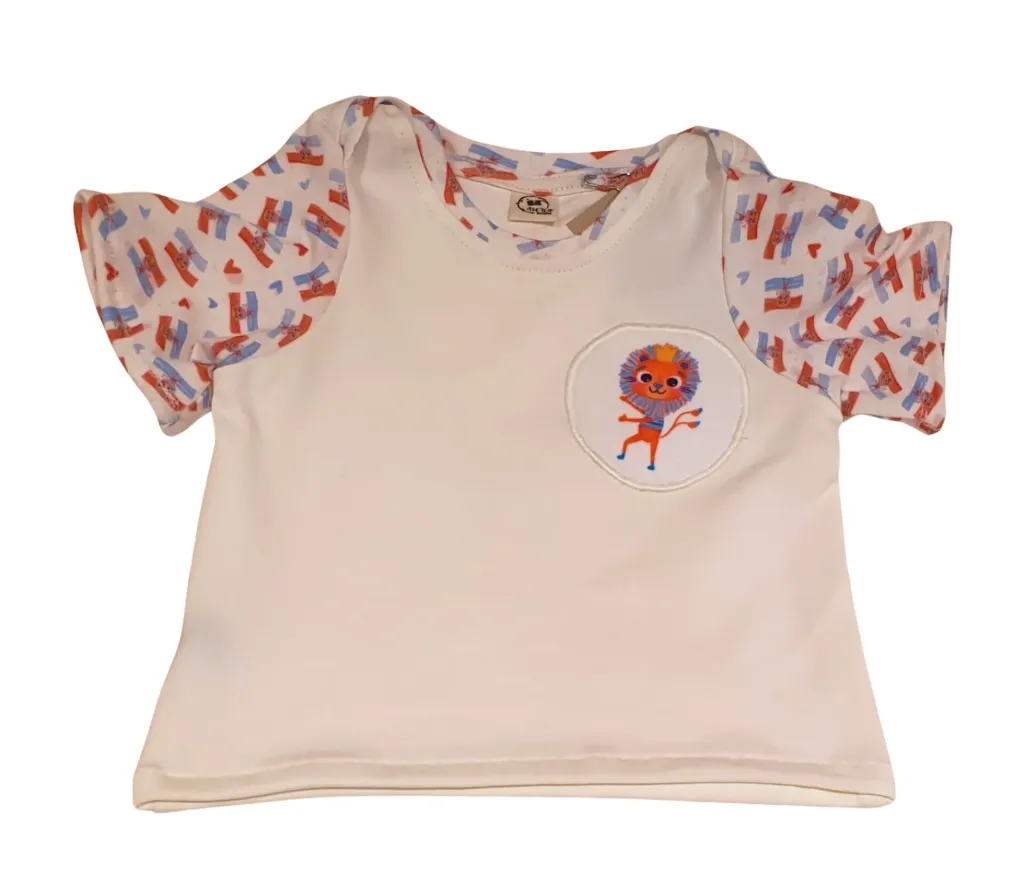 T-shirt col "US" manches courtes ROUDE LEIWE (Taille 1 (3-9M))