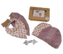 Coffret cadeau ROUDE LEIWE (Bonnet+bandana réversibles)