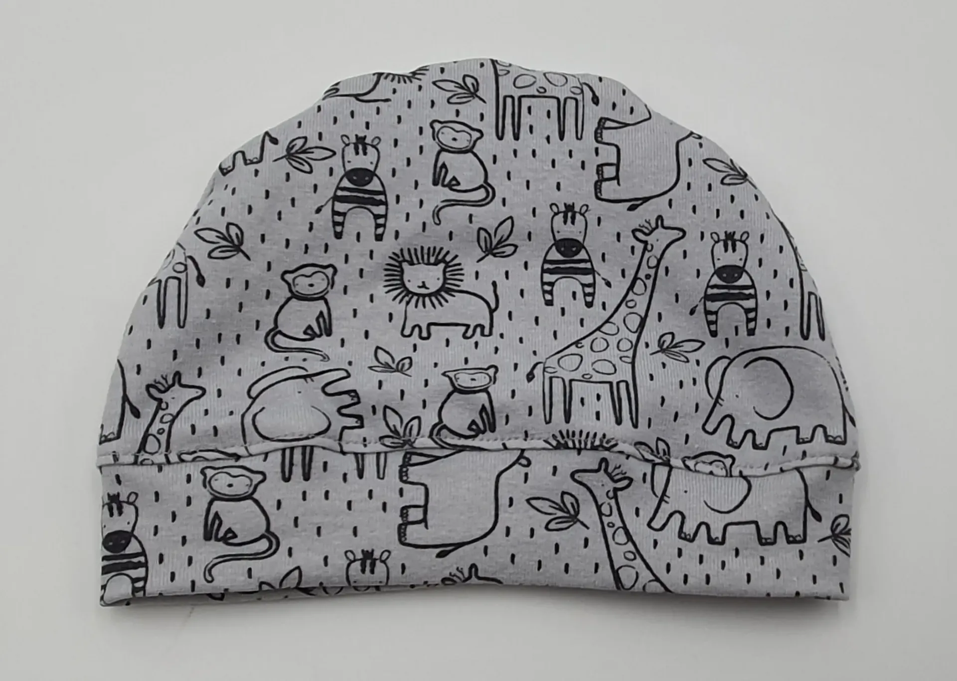 Bonnet léger (non réversible) ANIMAUX GRIS