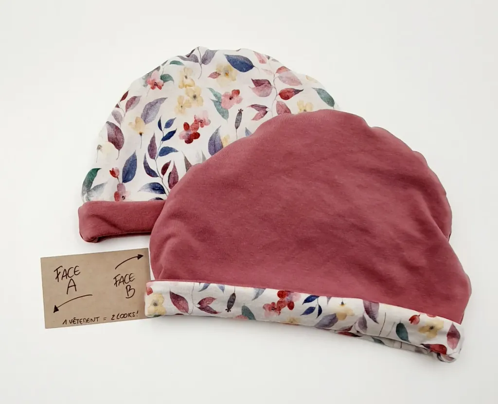 Bonnet réversible simple JARDIN D'AUTOMNE