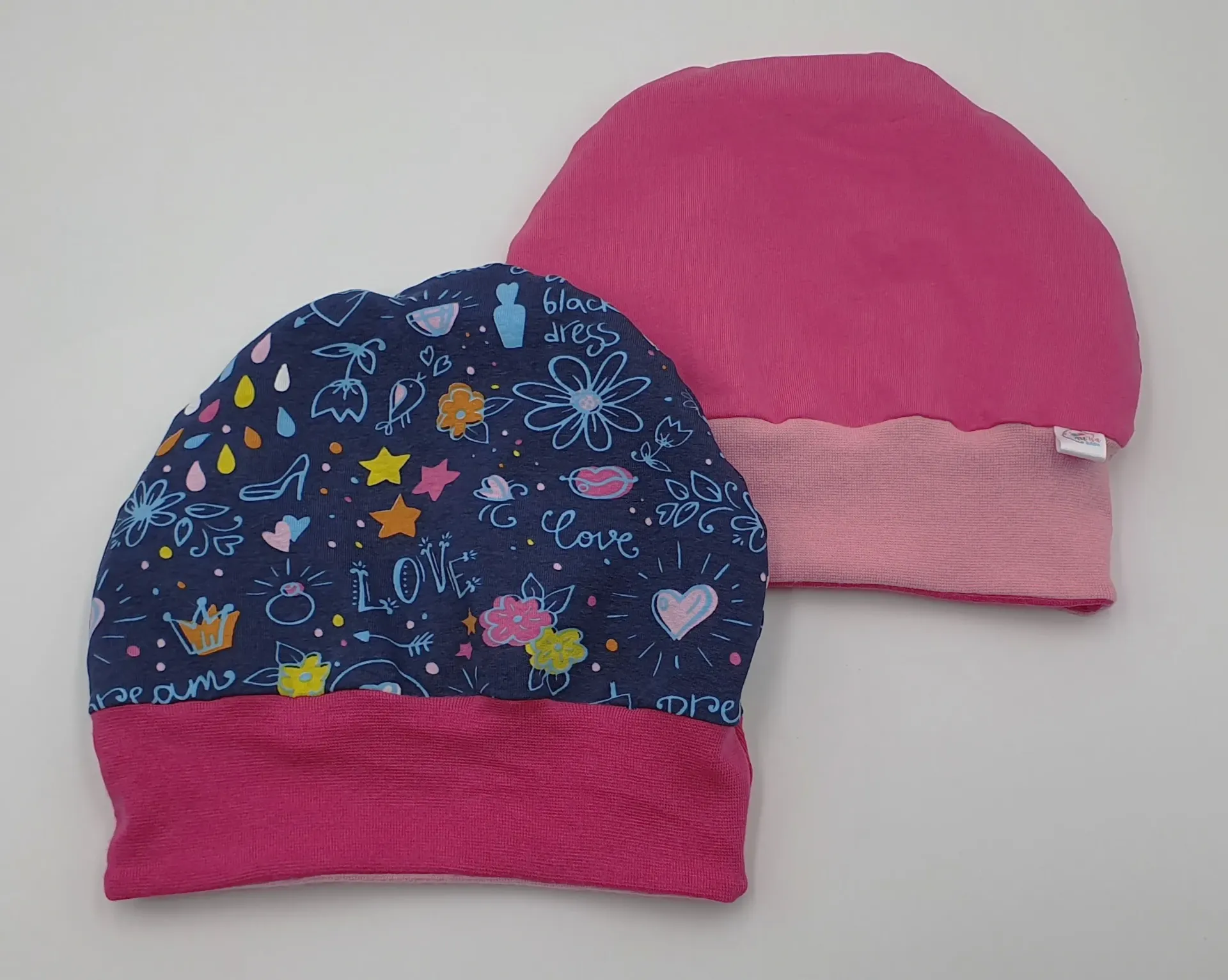 Bonnet réversible avec bord-côte GIRLY