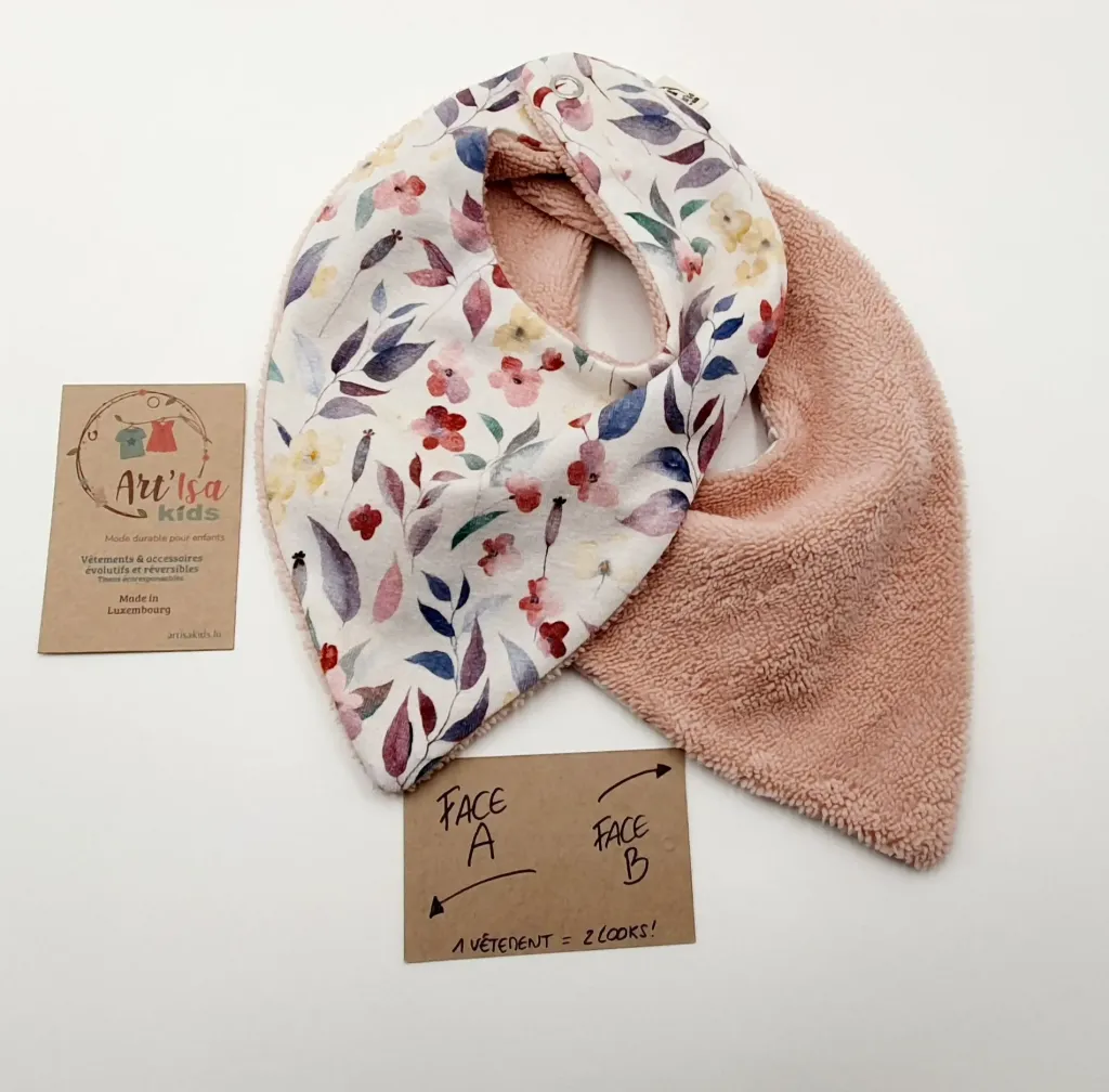 Bandana réversible absorbant JARDIN D'AUTOMNE