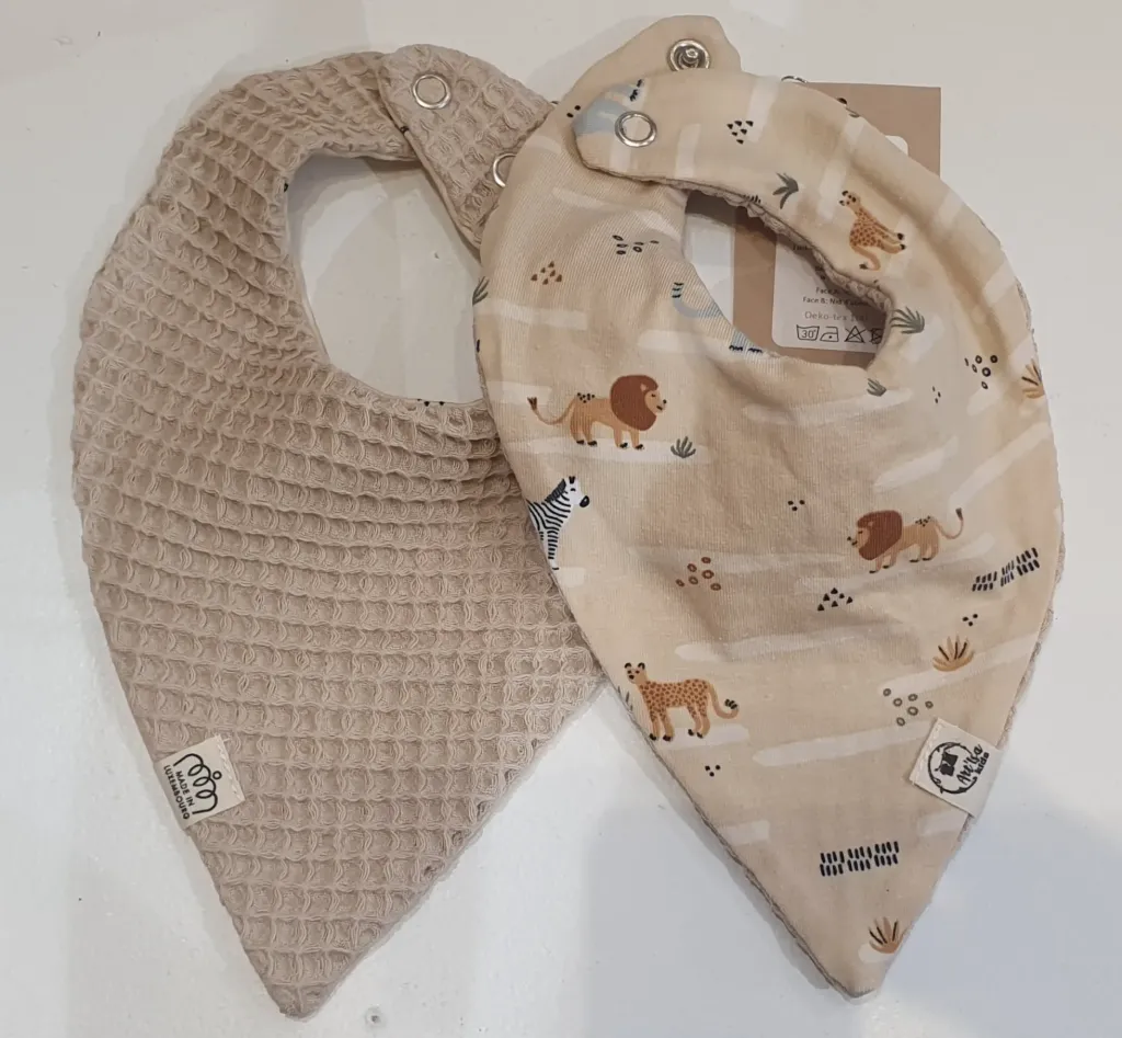 Bandana réversible absorbant SAFARI (T0 (0-12M))
