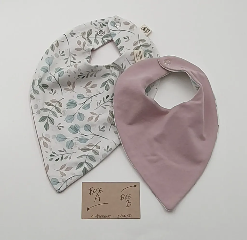 Bandana réversible léger FEUILLAGE