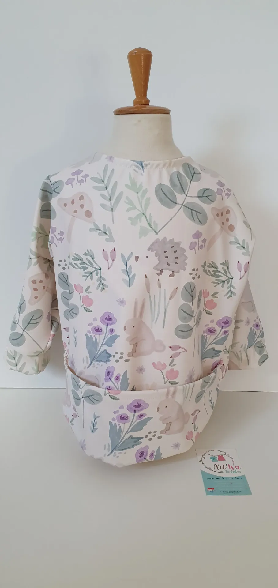 Bavoir à manches LAPINS