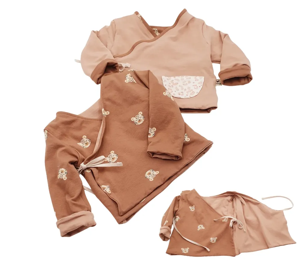 Gilet cache-cœur réversible SAHARA (T1 (3-12M))