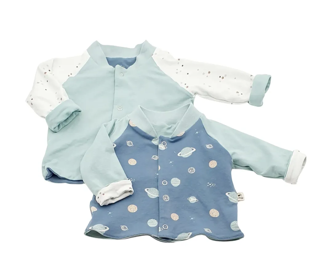Gilet boutonné réversible PLANETES (T1 (3-12M))