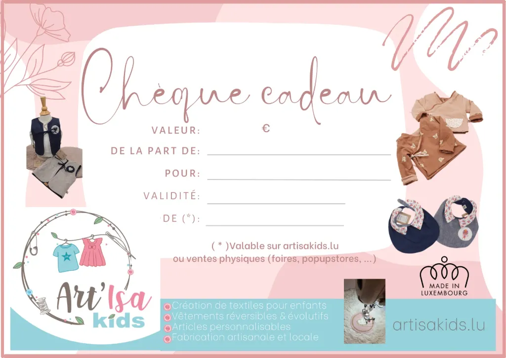 Chèque cadeau 25€