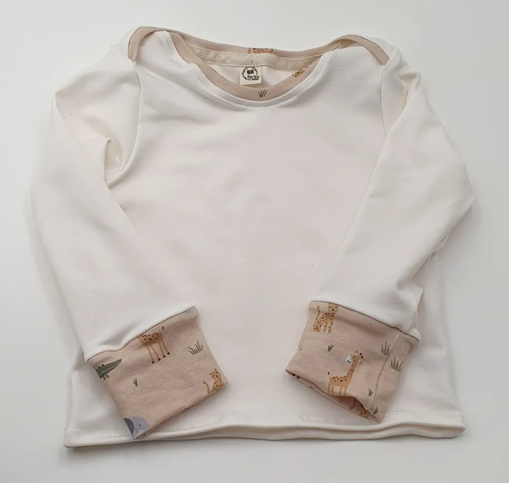 T-shirt col "US" manches longues SAFARI (Taille 1 (3-9M))