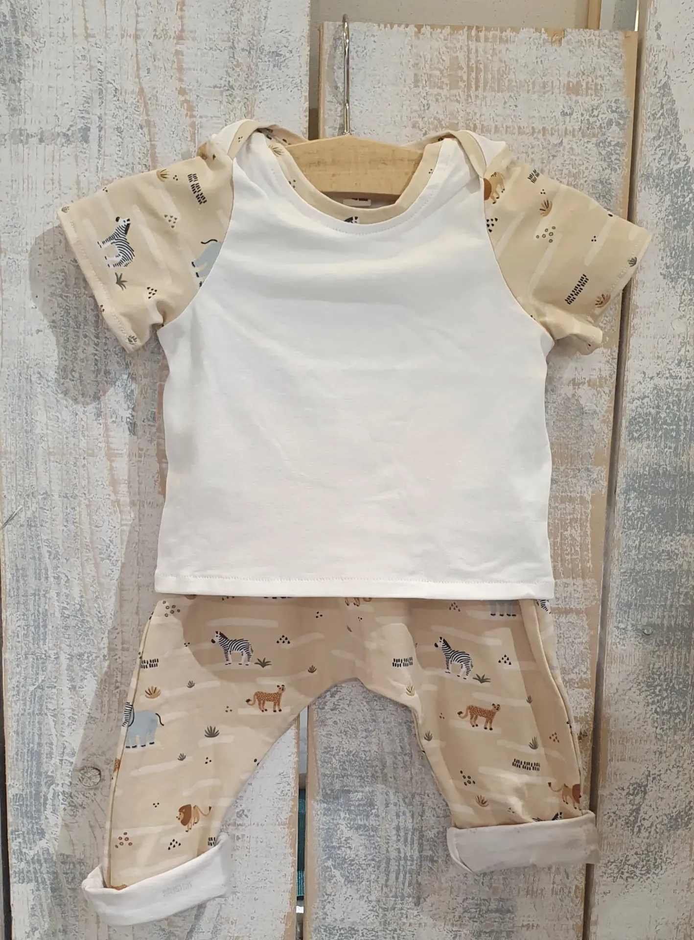 Ensemble été (sarouel + t-shirt légers) SAFARI