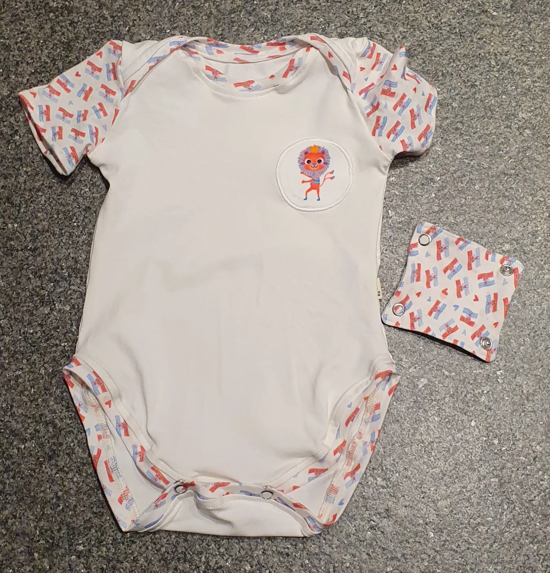 Body manches courtes Roude Leiwe