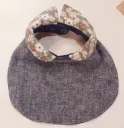 Bavoir chic col Claudine FLEURS DE SAUGE réversible