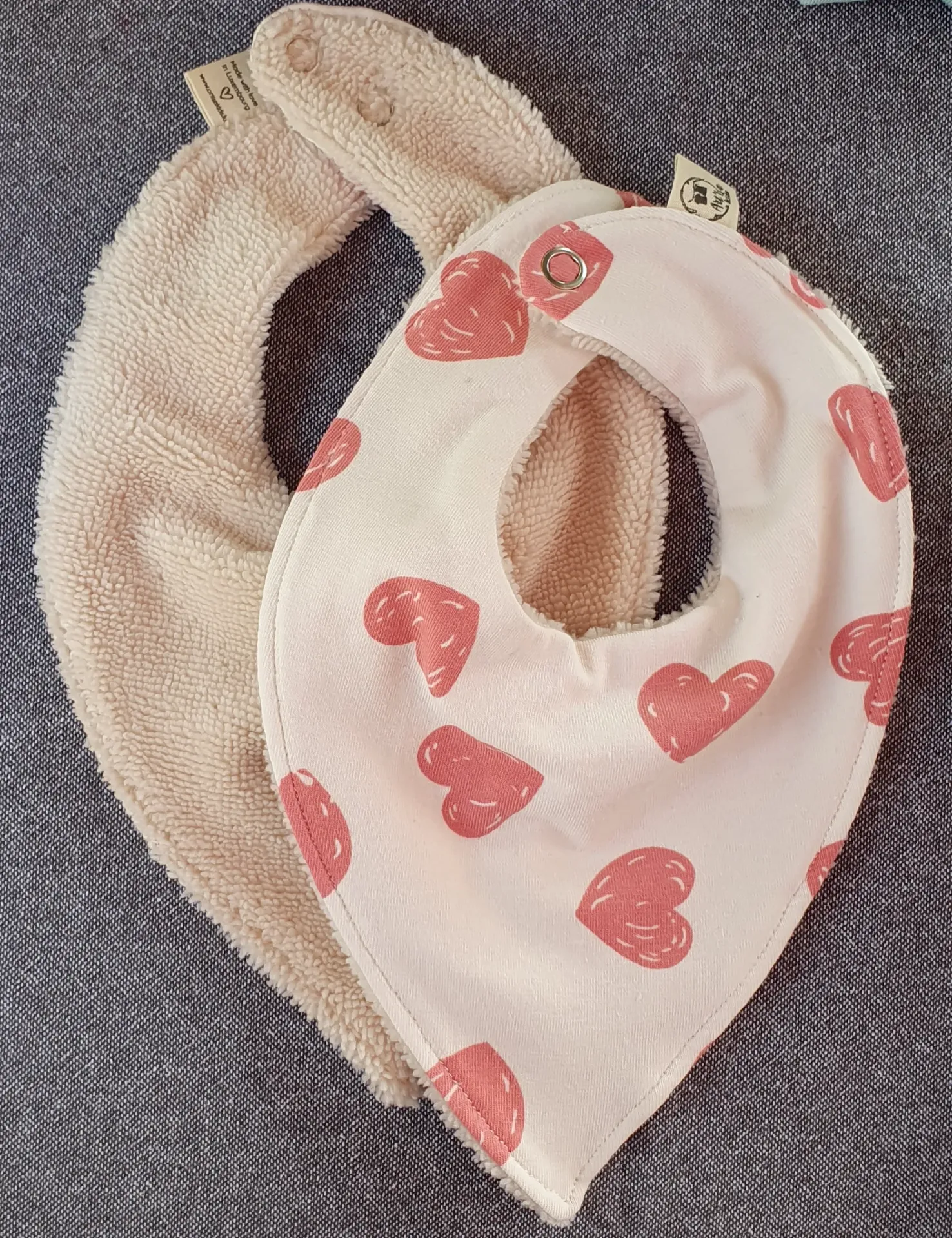 Bandana réversible absorbant BUBBLE COEURS