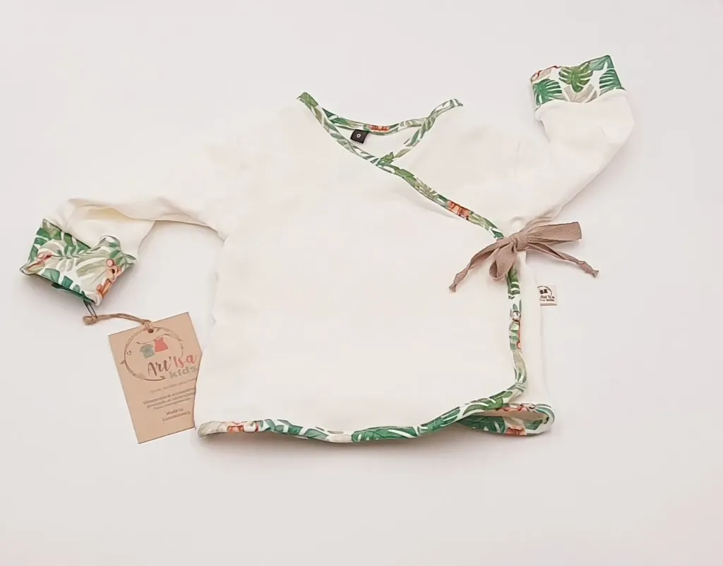 T-shirts croisé évolutif manches longues PETITS SINGES (Taille 0 (0-6M))