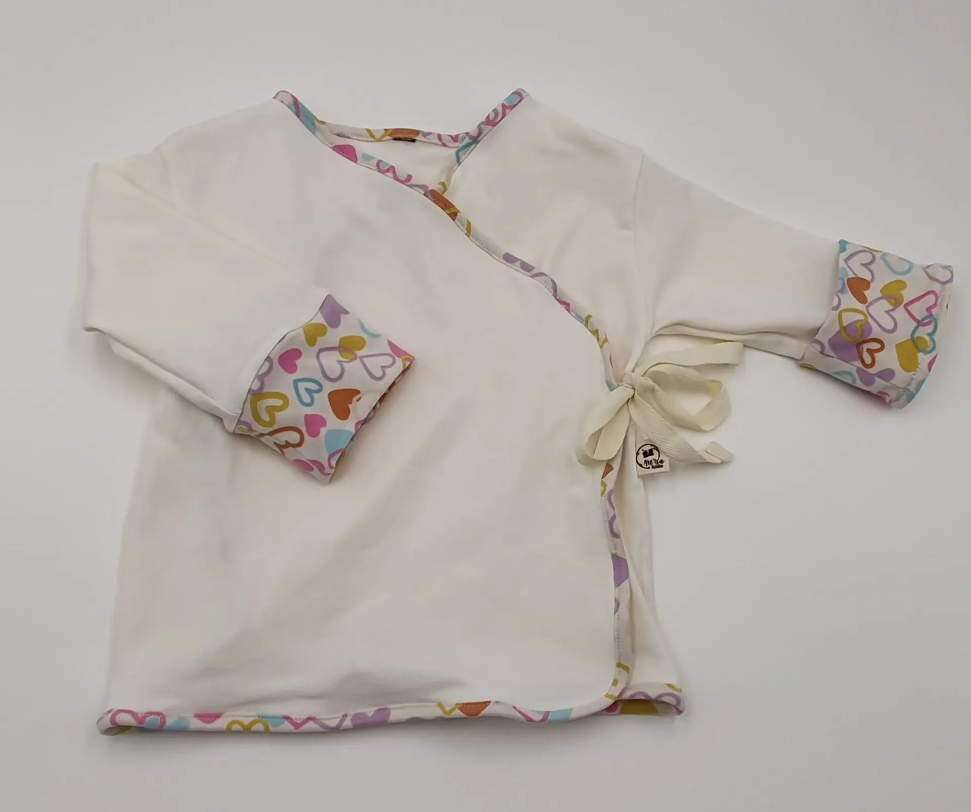 T-shirts croisé évolutif manches longues CHAMPS DE FLEURS (Taille 0 (0-6M))