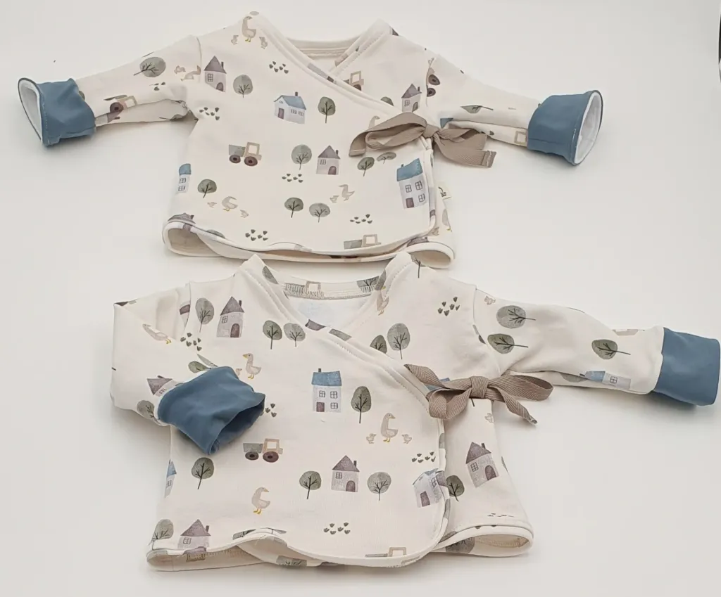 T-shirts croisé évolutif manches longues JOLI VILLAGE (Taille 0 (0-6M))