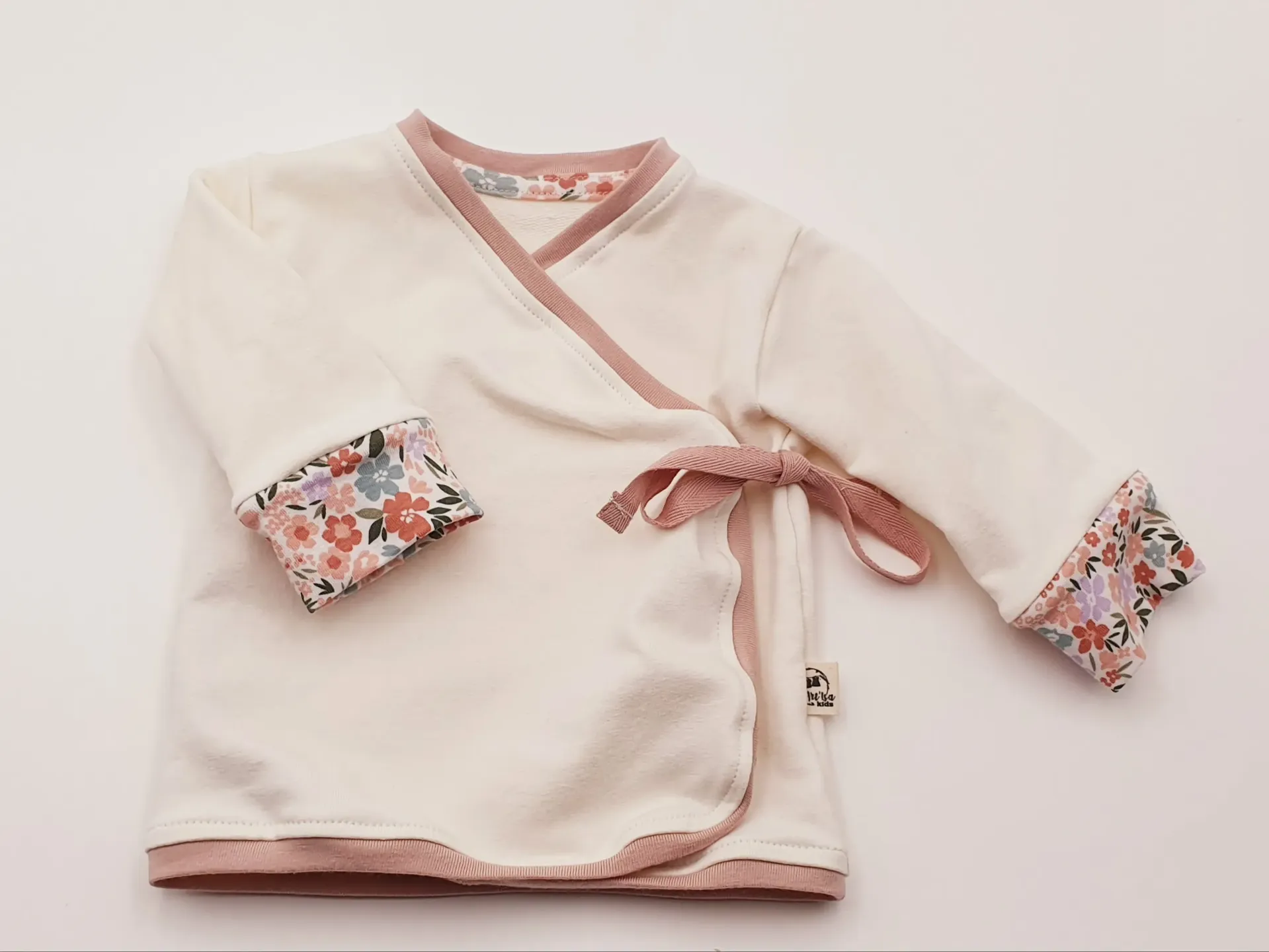 T-shirts croisé évolutif manches longues LIBERTY (Taille 0 (0-6M))