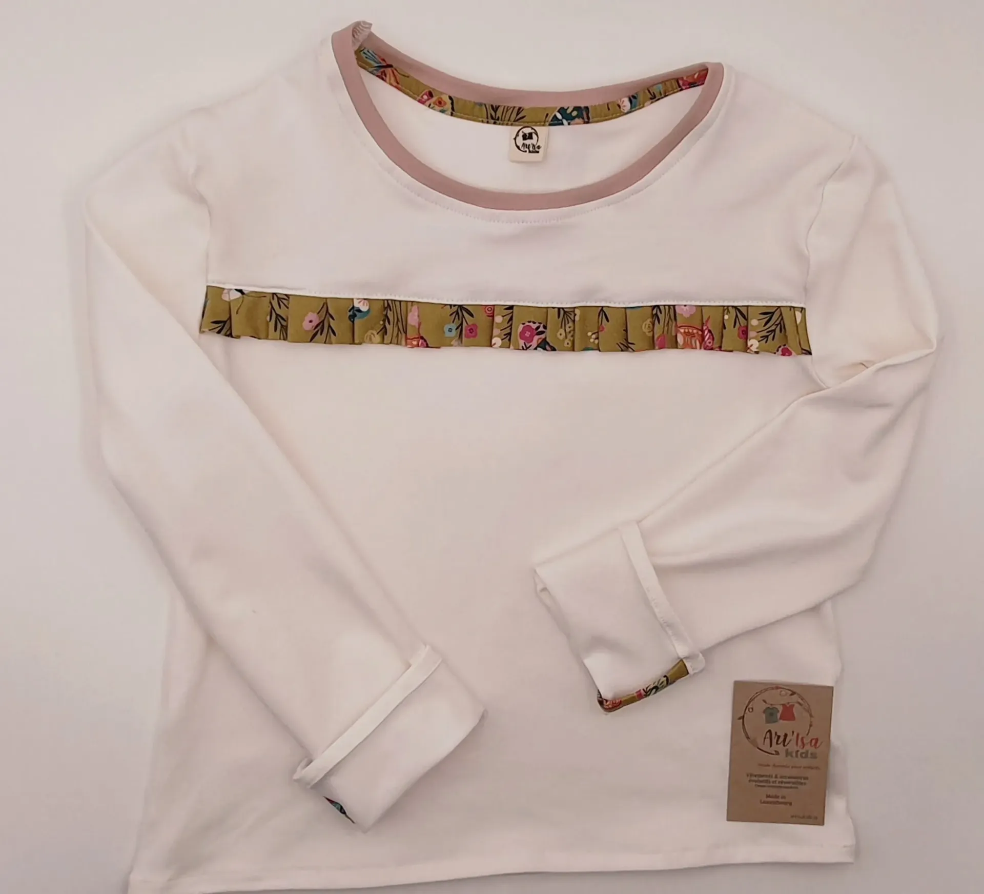 T-shirt col rond manches longues PAPILLONS (Taille 1 (3-9M))