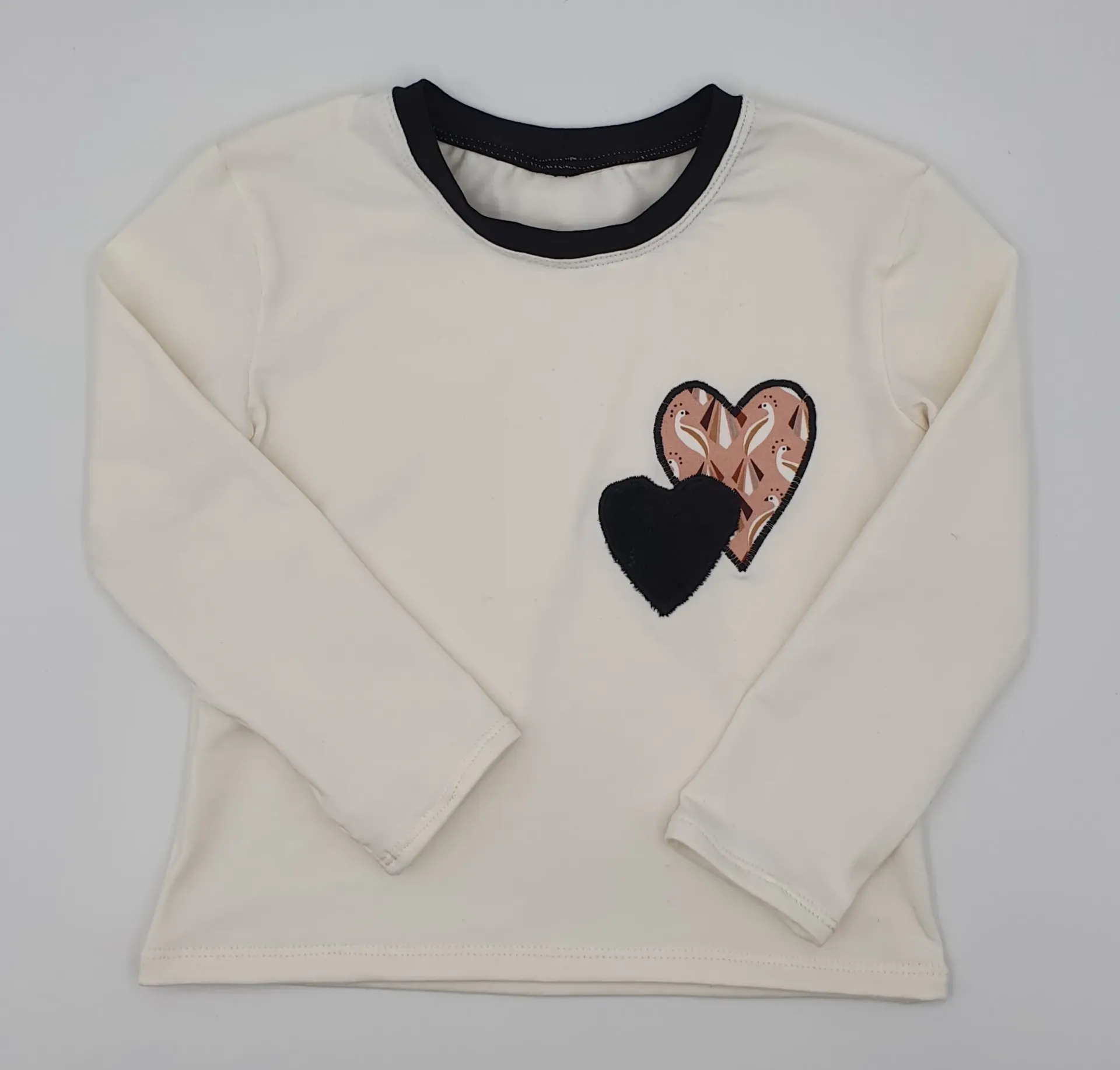 T-shirt col rond manches longues PAONS (Taille 1 (3-9M))