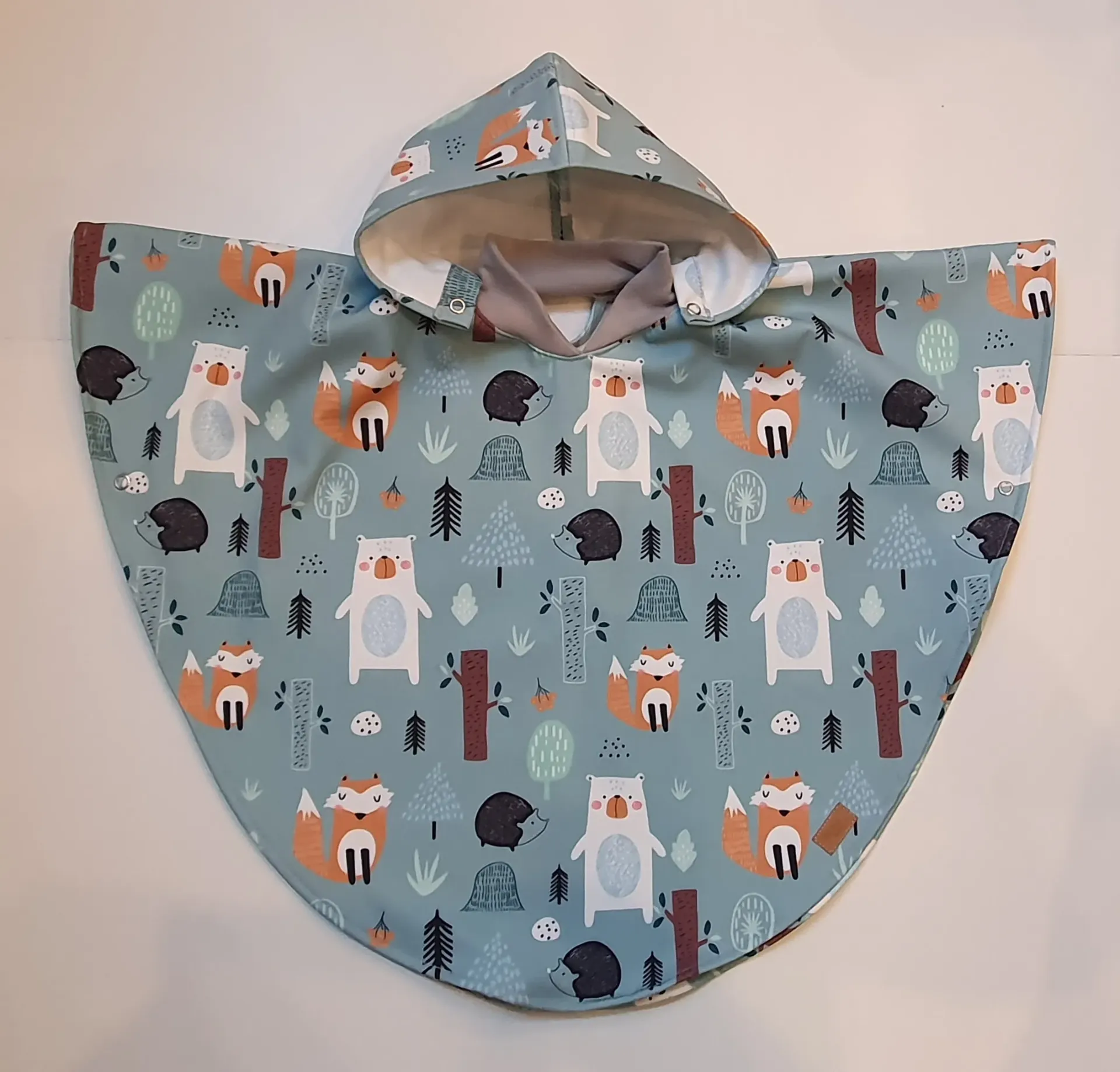 Cape softshel (capuche amovible) FORET VERTE