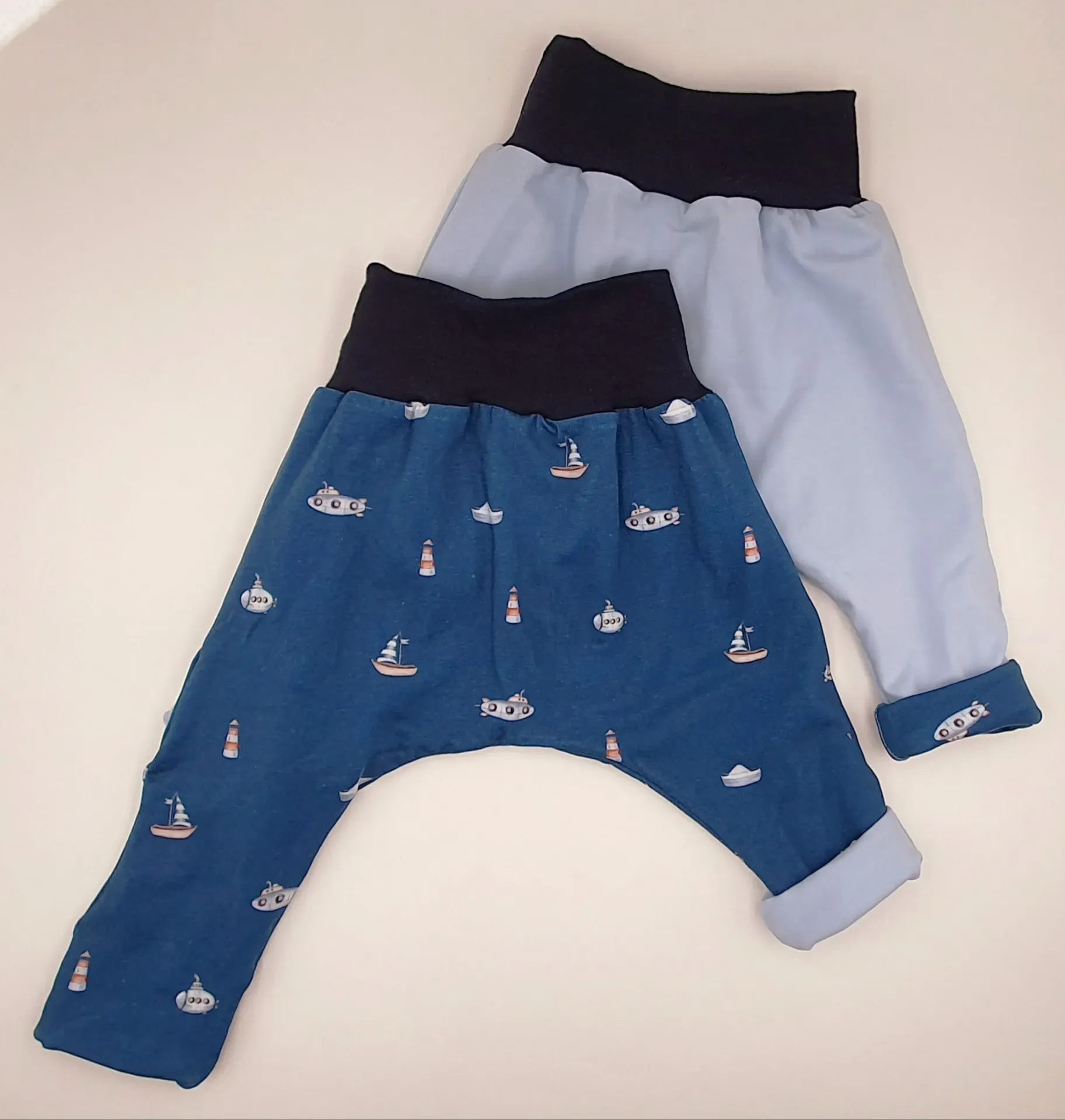 Sarouel réversible et évolutif SOUS MARINS (Taille 0 (0-4M))