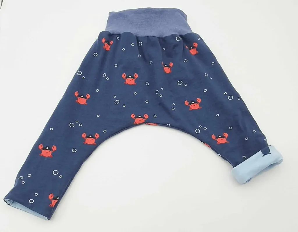 Sarouel réversible et évolutif CRABES ET TORTUES (Taille 0 (0-4M))