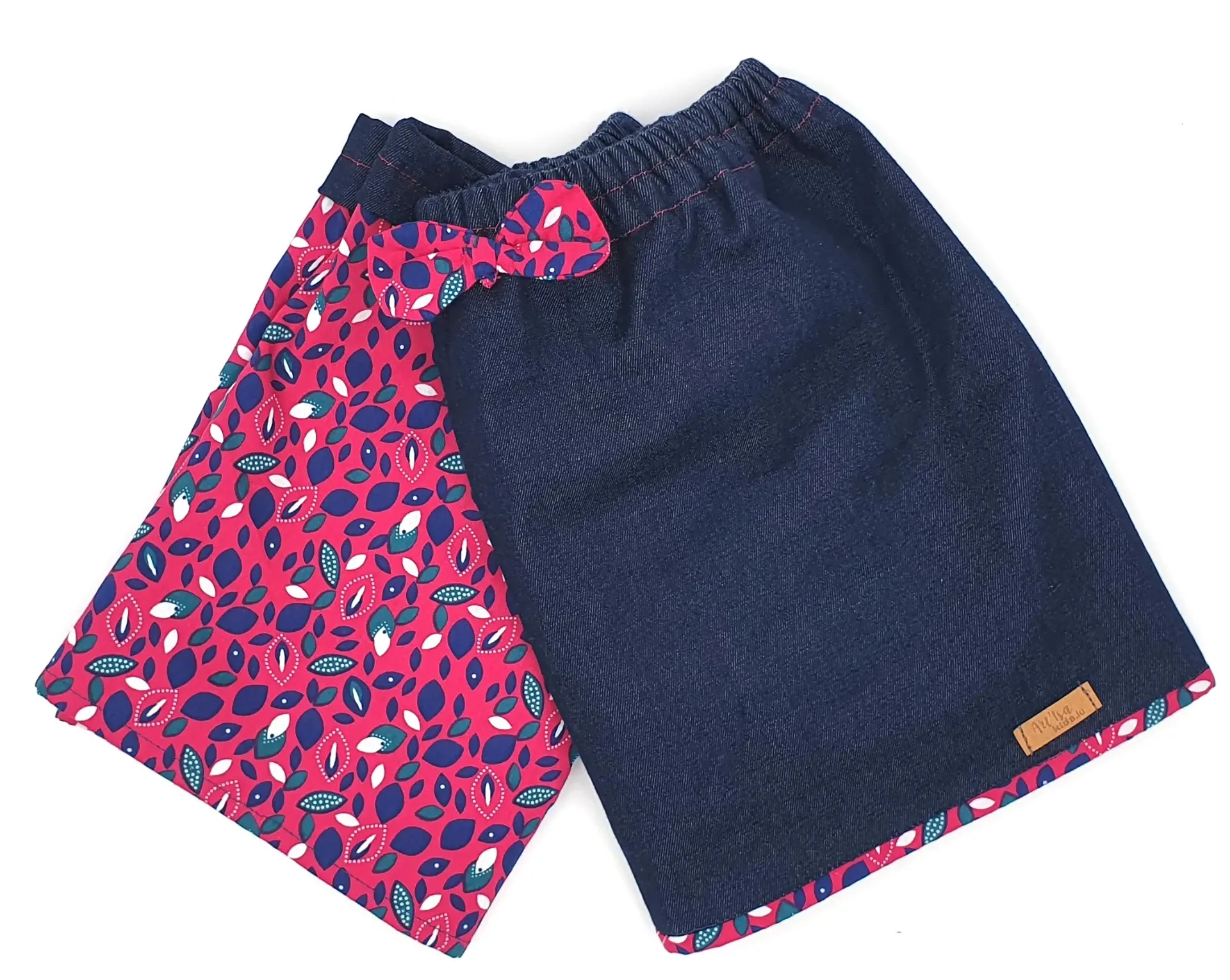 Jupe réversible FUSCHIA & BLUE (T1 (6-18M))