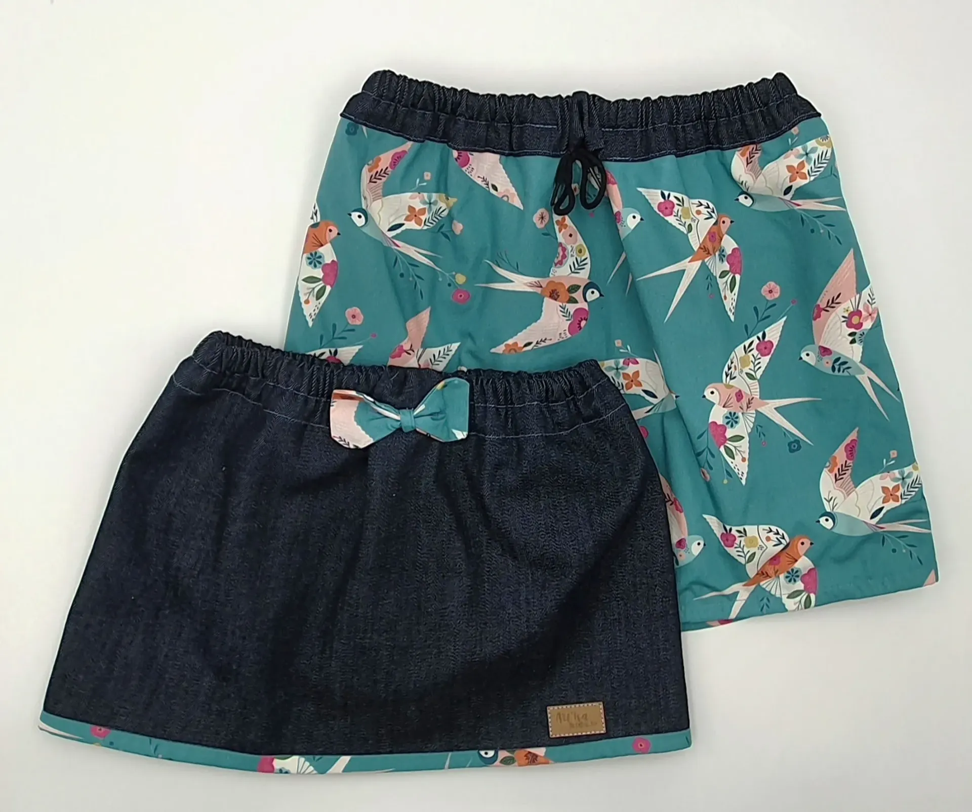 Jupe réversible HIRONDELLES (T1 (6-18M))